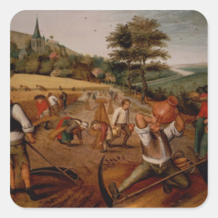 Sommer Quadratischer Aufkleber