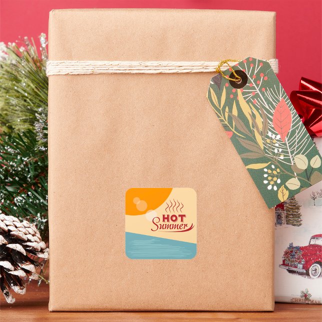 Sommer Quadratischer Aufkleber (Von Creator hochgeladen)