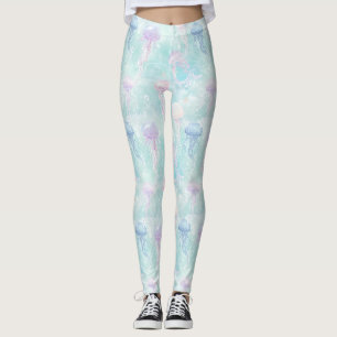 Sommer-Quallen-Küstenmuster Leggings