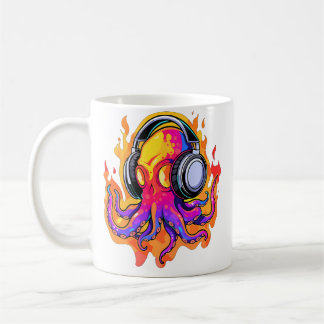 Sommer-Rave-Fire-Tintenfisch-Dj-Edm-Festival Kaffeetasse