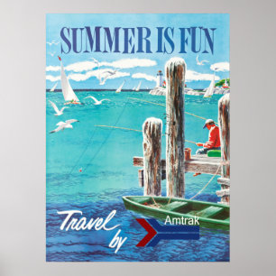Sommer-Reise-Plakat Poster