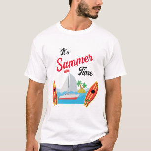 Sommer Reisen Zeit Strand Wellen Urlaub Ozean T-Shirt