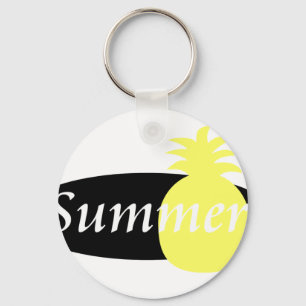 Sommer-Retro Ananas-Entwurf Schlüsselanhänger