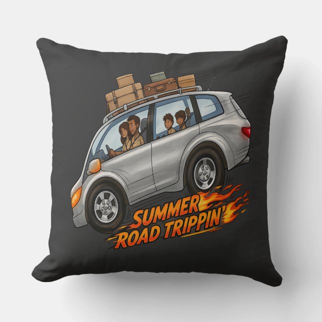 Sommer-Roadtrip Kissen (Vorderseite)