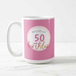 Sommer-Rosa Flora Exotic Watercolor Illustration Kaffeetasse
