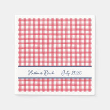 Sommer-Rot-Gingham, Kariert 4. Juli