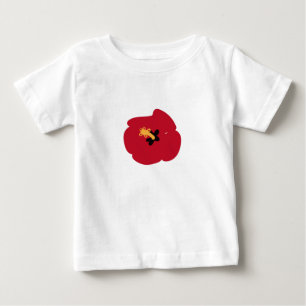 Sommer-Rot-Hibiskus Baby T-shirt