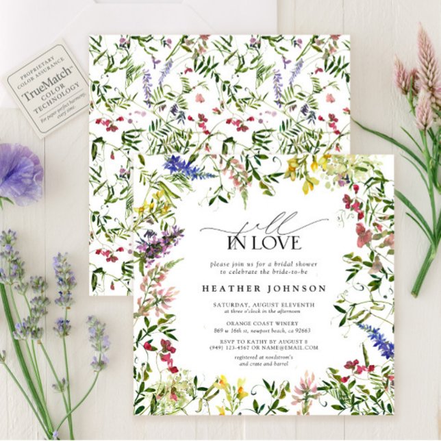 Sommer Rückgang der Liebe Wildblume Brautparty Einladung (Von Creator hochgeladen)