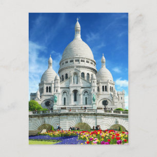 Sommer Sacre Coeur Basilika Paris Frankreich Postkarte