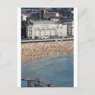 Sommer San Sebastian Strand Baskenland Postkarte