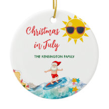 Sommer-Santa-Tropischer-Strand-Weihnachten im Juli