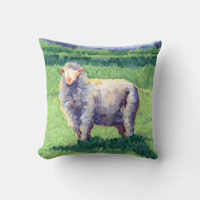 Sommer-Schafe Kissen (Vorderseite)