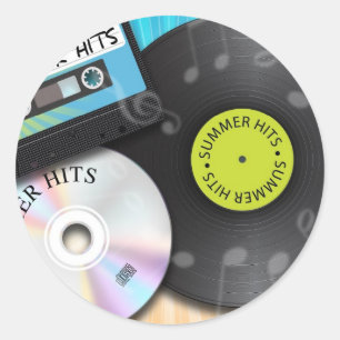 Sommer Schläge Runder Aufkleber