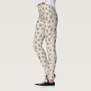 Sommer-Schmetterlinge-Botanisches-Yoga-Muster-Legg Leggings