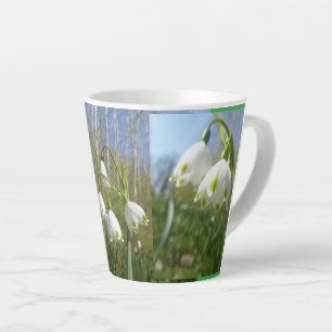 Sommer-Schneeflocken & Blue Sky Latte Tasse