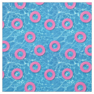 Sommer Schwimmbad Wasser und rosa Inflatables Stoff