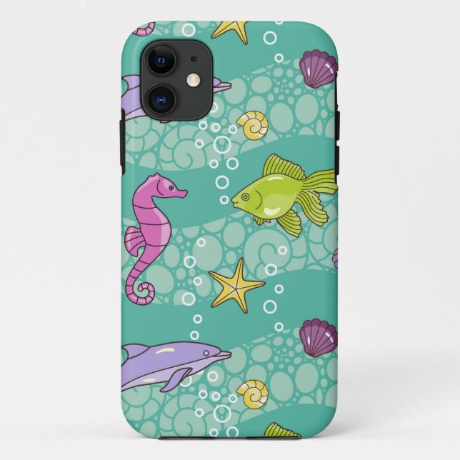 Sommer-Seemuster Case-Mate iPhone Hülle (Rückseite)