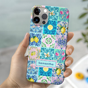 Sommer Sicilian Türkis Azulejo Amalfi Case-Mate iPhone Hülle