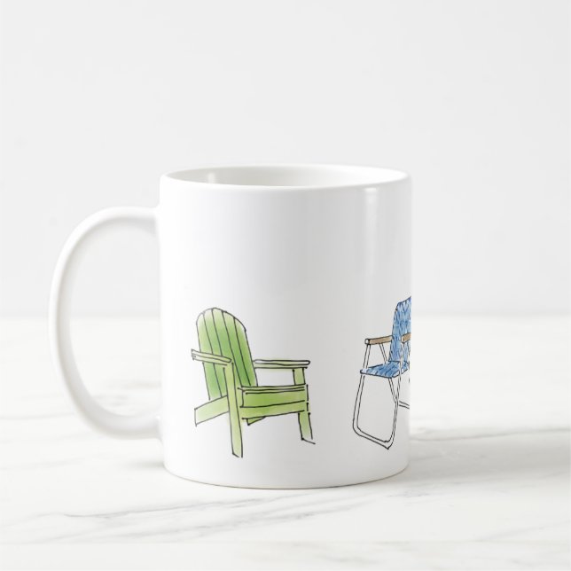 Sommer-Sitz-Fun-Tasse Kaffeetasse (Links)