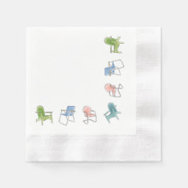 Sommer-Sitz-Spaß-Papier-Tischdecken Serviette