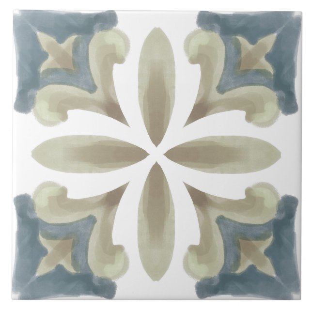 Sommer, sizilianische Fliesen, Majolika, Keramik F Fliese (Vorderseite)