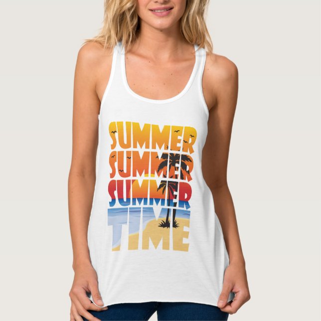 Sommer Sommerzeit! Tank Top (Vorderseite)