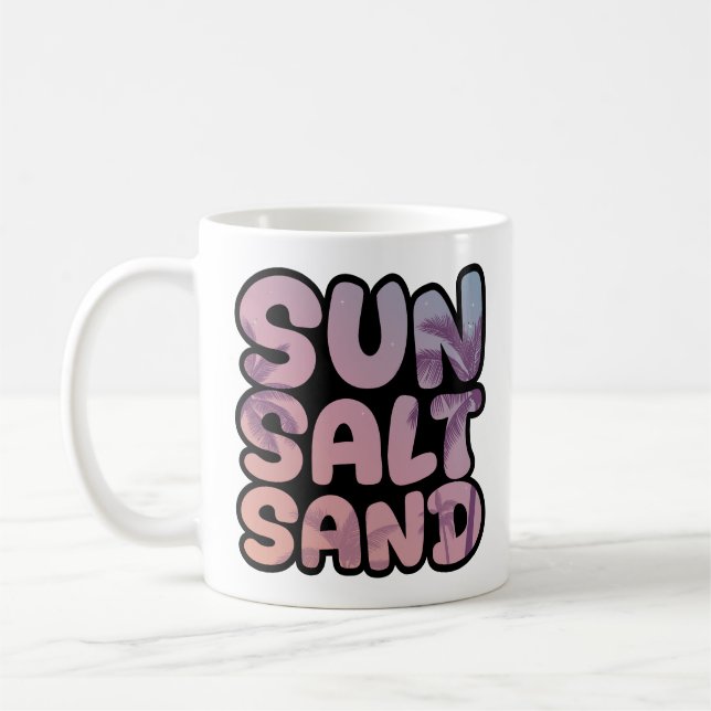 Sommer Sonne Salz Sand Strand Reise Kaffeetasse (Links)