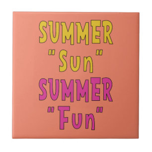 Sommer Sonne Sommer Spaß Fliese