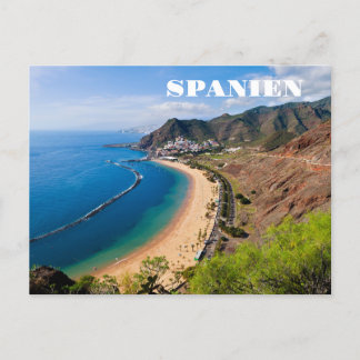 Sommer-Sonne-Strand-Spanien Postkarte