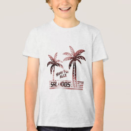 Sommer Sonne und Meer - Saludos - Palmendekor Tri-Blend Shirt