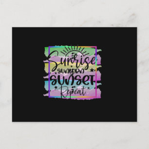 Sommer Sonnenaufgang Sonnenbrand Sonnenuntergang W Postkarte