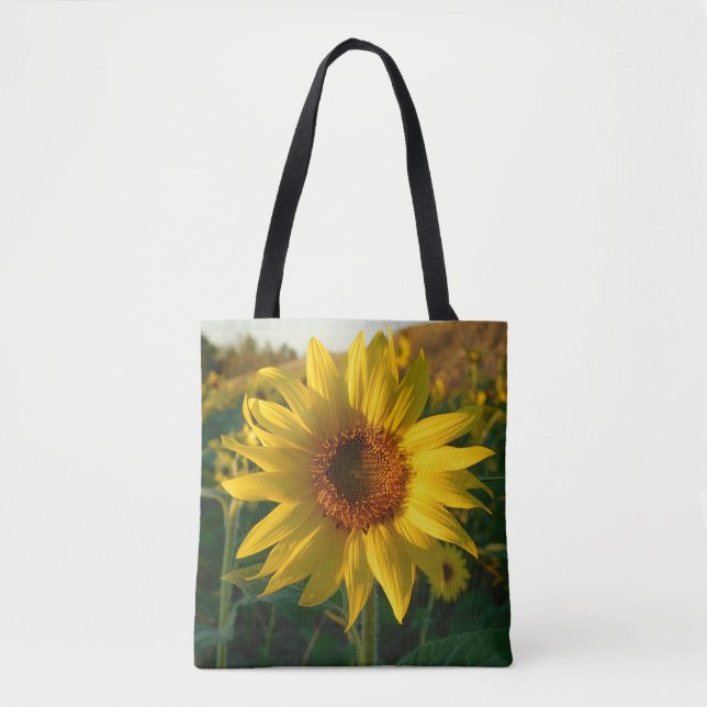 Sommer-Sonnenblume-Taschen-Tasche (Vorderseite)