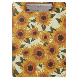 Sommer Sonnenblumen Klemmbrett