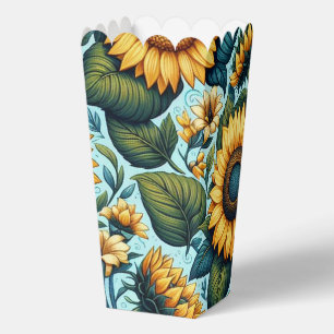 Sommer/Sonnenblumen/Vogel Geschenkschachtel