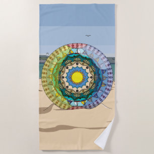 Sommer-Sonnenlicht-Strandtuch Strandtuch
