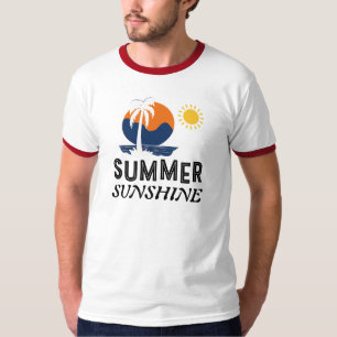 Sommer-Sonnenschein-Design T-Shirt
