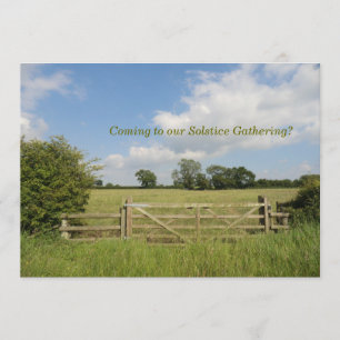 Sommer-Sonnenwende-Ansammlungs-Einladung Einladung