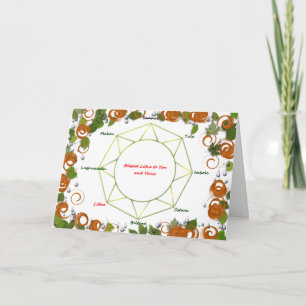 Sommer-Sonnenwende-Gruß-Karte Karte