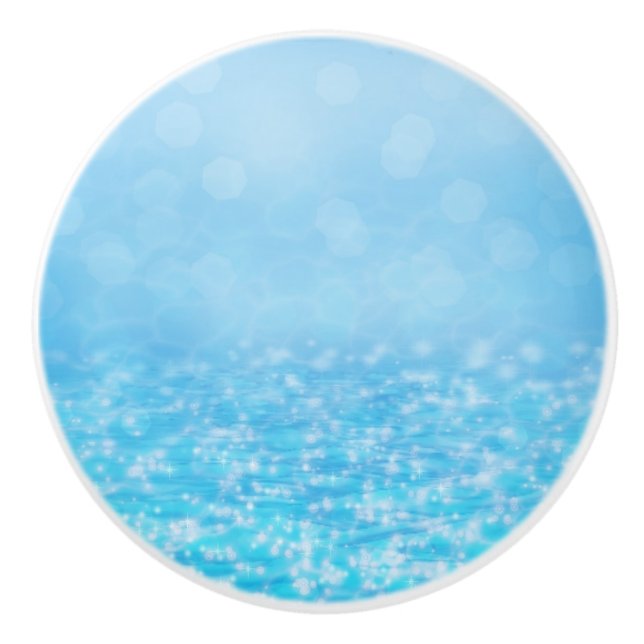 Sommer Sparkle Water Beach Badezimmer Dekoration D Keramikknauf (Vorderseite)