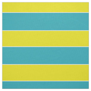 Sommer-Spaß-blauer und gelber Streifen Stoff