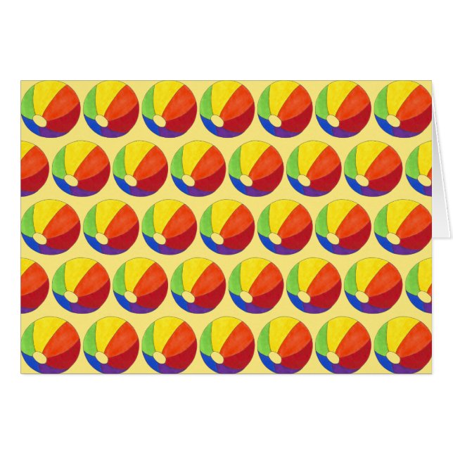 Sommer Spaß Regenbogen Beachball Beach Ball Urlaub (Vorderseite (Horizontal))