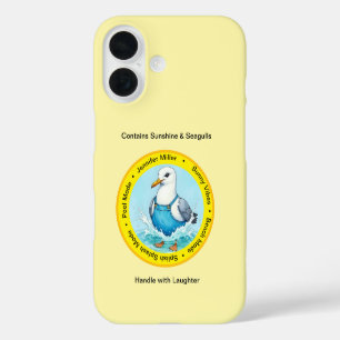 Sommer Splish Splash Spaß verkleidete Möwe iPhone 16 Hülle