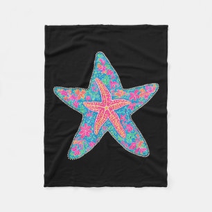 Sommer Starfish, Preppy Coasty Summer Funny Gift W Fleecedecke