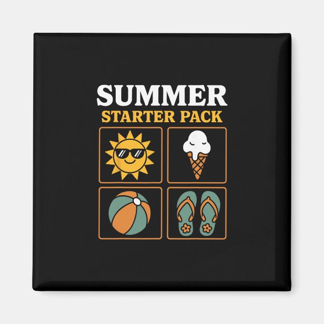 Sommer Starter Pack Sonnen Flip Flops Ll Und Eiscr Magnet (Vorne)