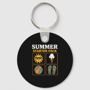Sommer Starter Pack Sonnen Flip Flops Ll Und Eiscr Schlüsselanhänger