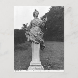 Sommer, Statue im Garten Postkarte