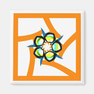 Sommer-Stern - Orange Magnet