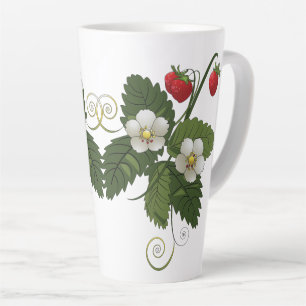 Sommer-Stil-Erdbeere Milchtasse