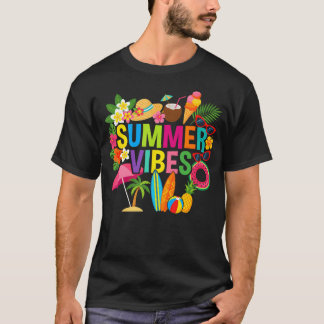 Sommer Stimmung Boho Blumen Strandurlaub Familie T-Shirt