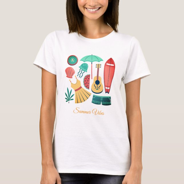 Sommer Stimmung Damen T-Shirt (Vorderseite)